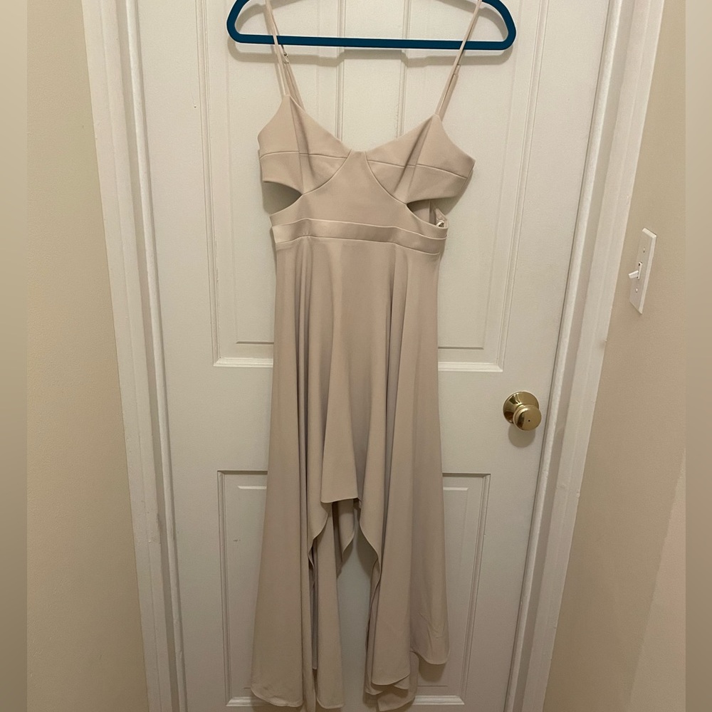 Halston Heritage High-Low Asymmetric Dress